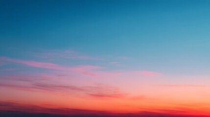 Fototapeta premium グラデーションに染まる幻想的な空模様