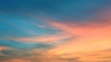 Obraz premium グラデーションに染まる幻想的な空模様