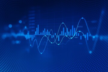 Naklejka premium abstract business graph background