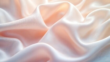 Peach Silk Fabric Texture