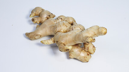 Fresh Ginger Root: An alluring image captures the essence of fresh ginger roots, a culinary and health staple with a warm, spicy aroma, in a striking display