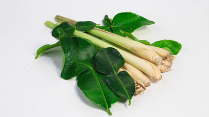 Lemongrass and Kaffir Lime: A vibrant composition of fragrant lemongrass stalks and verdant kaffir...