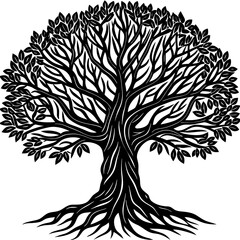 Fototapeta premium black and white tree