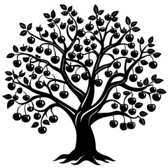 vector tree silhouette