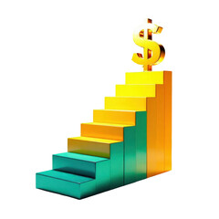 Financial market infographic key investment growth strategies in digital design context