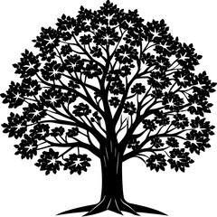 Obraz premium vector tree silhouette