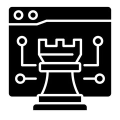 Strategic Web  Icon Element For Design	