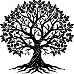 Obraz premium vector tree silhouette