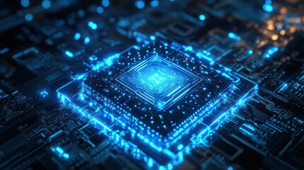 Quantum AI Chip Analyzing Deep Learning Patterns Ultimate Image