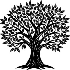 Obraz premium vector tree silhouette
