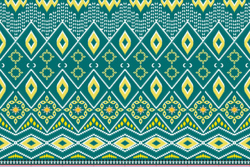 Navajo tribal seamless pattern. Abstract ethnic vector illustration, batik, clothing, rugs, boho style, embroidery, seamless, and wallpaper.