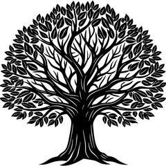 Fototapeta premium vector tree silhouette