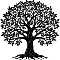 Obraz premium vector tree silhouette
