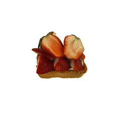 Big red Strawberries tart