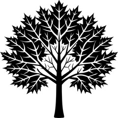 Obraz premium vector tree silhouette