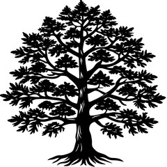 Obraz premium vector tree silhouette