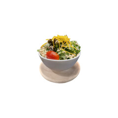 salad with green tomatoes cheese