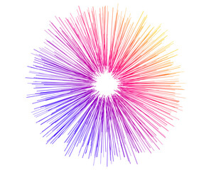 For Banner, Web-Design, Brochure, Background, Visualization Colorful Abstract Flower Burst for...