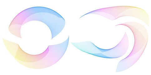 Colorful Flowing Lines Background for Spa Services, Wellness Promotions, Yoga Retreat Flyers, and...