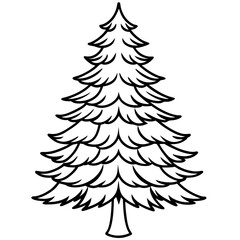 Fir Tree icon vector