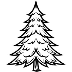 Fir Tree icon vector