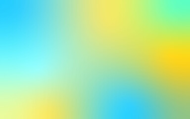 Smooth color blend background yellow blue green hues design