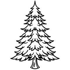 Fir Tree icon vector