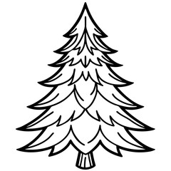 Fir Tree icon vector