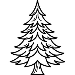 Fir Tree icon vector