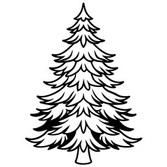 Fir Tree icon vector