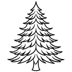 Obraz premium Fir Tree icon vector