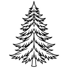 Fir Tree icon vector