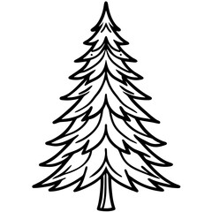Fir Tree icon vector