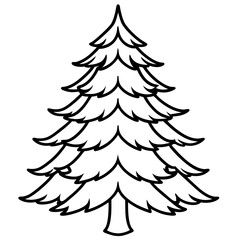 Fir Tree icon vector