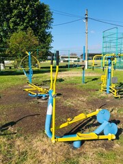 Exercise equipment for individuals with special needs in public park
