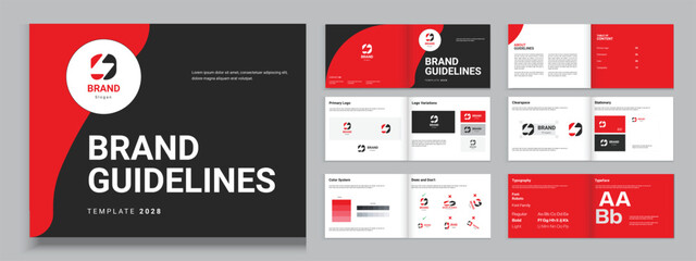 brand guidelines template landscape design, guidelines design