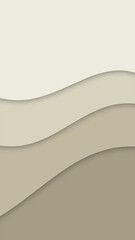 Minimalist abstract image with four soft, wavy layers in warm beige tones—soothing, elegant, and perfect for a calm visual vibe. Wallpaper or Background