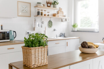 Modern Scandinavian Kitchen Interior Minimalist Design Natural Decor