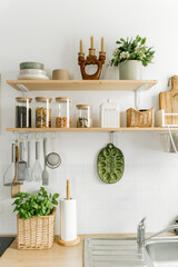 Modern Scandinavian Kitchen Interior Minimalist Design Natural Decor