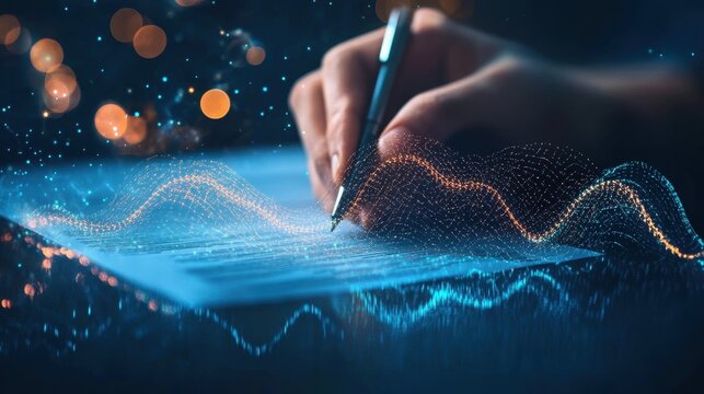 Hand Writing Document Digital