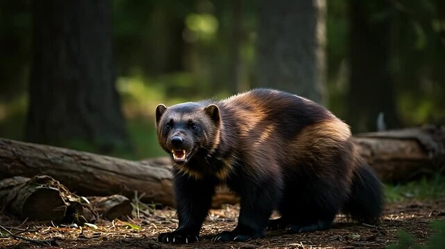 Wolverine in Natural Habitat: Exploring Wildlife and Conservation Efforts in Forests