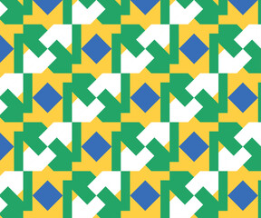 Retro-Inspired Seamless Vector Pattern with Artistic Squares and Soft Color Geometry – Perfect for Textures and Backgrounds