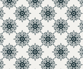 Vibrant Geometric Texture with Seamless Floral Motifs – Vector Backdrop for Artistic Wallpaper, Digital Illustration, and Decorative Design Projects