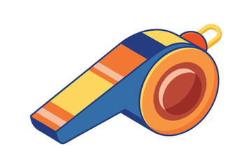 whistle vector illustration on white background