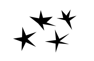 黒のレトロチックなキラキラベクターイラスト