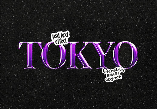 Glossy Chrome Text Effect