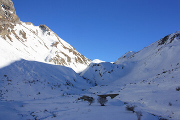 Pics enneigés du parc de la Vanoise. France