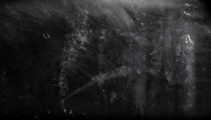 an overlay of dust and scratches mimicking the effect of an old film creating a distressed chalkboard like design