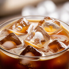 glass of ice cofee