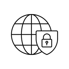 Access Control Security Line Icon